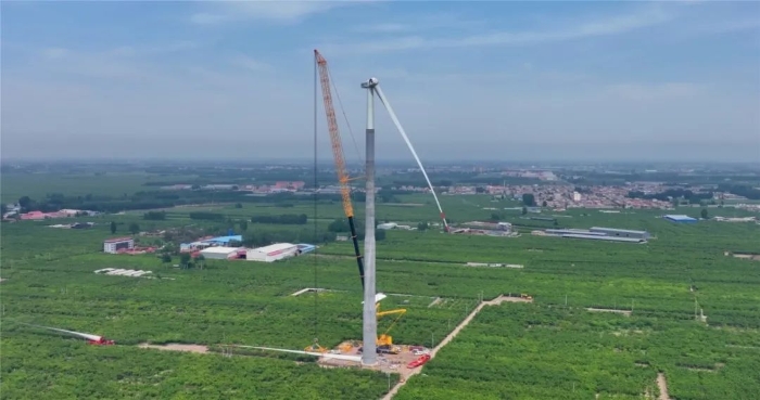 “全球第一吊”再臨燕趙！166米，XCA4000助力華北綠電