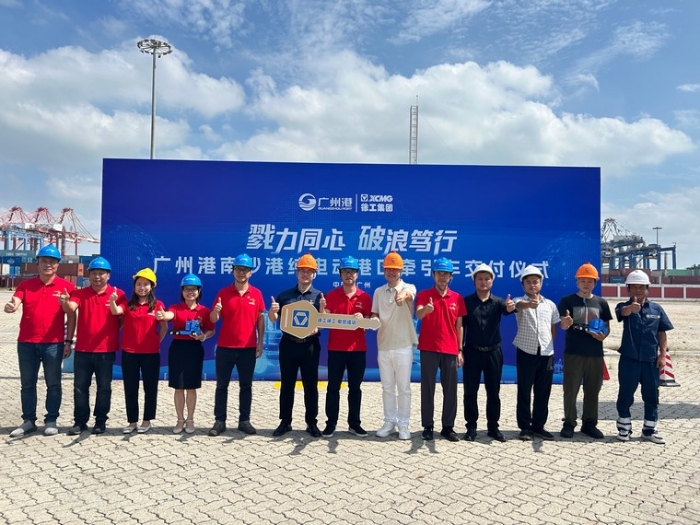 全力以赴！徐工純電動港口牽引車綠動廣州南沙港